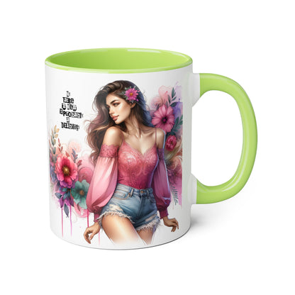 Funny Accent Mug - My Taste in Men is Probably a Disability Humor 11oz Cup
