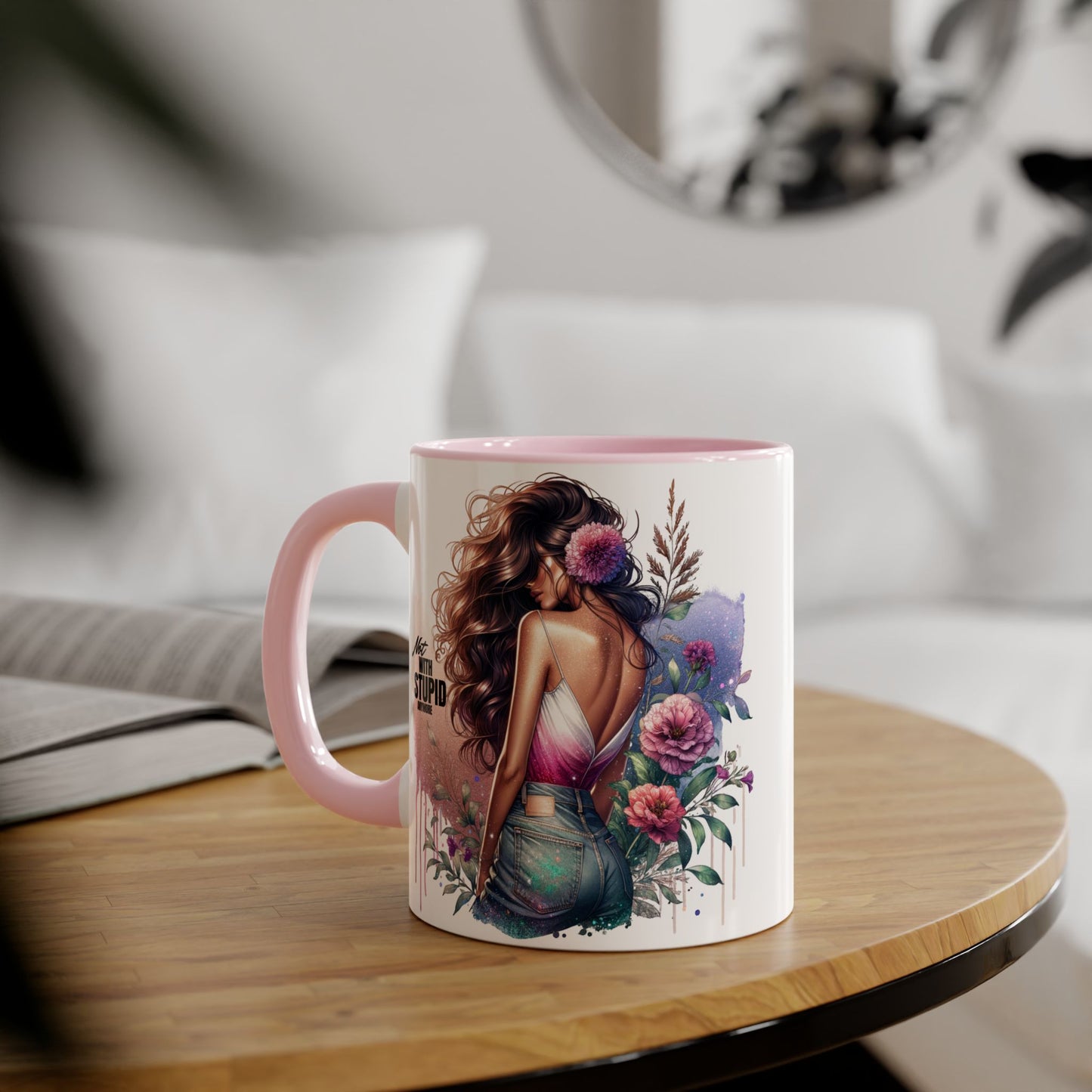 Mug - Not With Stupid Anymore Humoristic 11oz Accent Mug