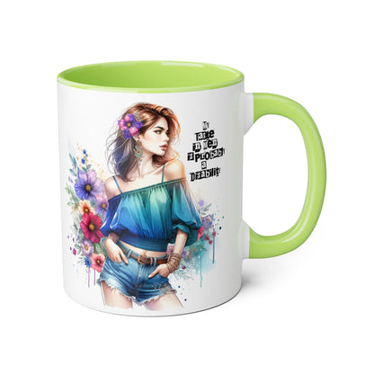 Funny Accent Mug - My Taste in Men is Probably a Disability Humor 11oz Cup