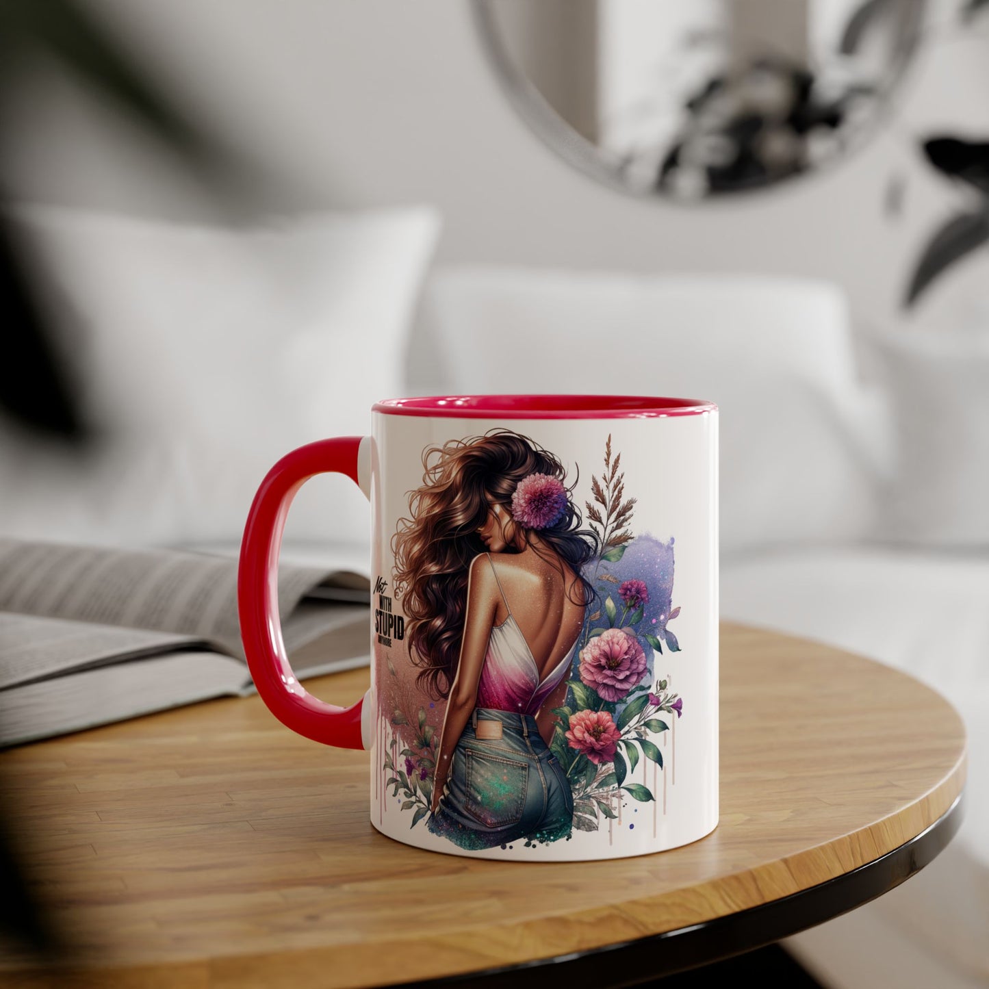 Mug - Not With Stupid Anymore Humoristic 11oz Accent Mug