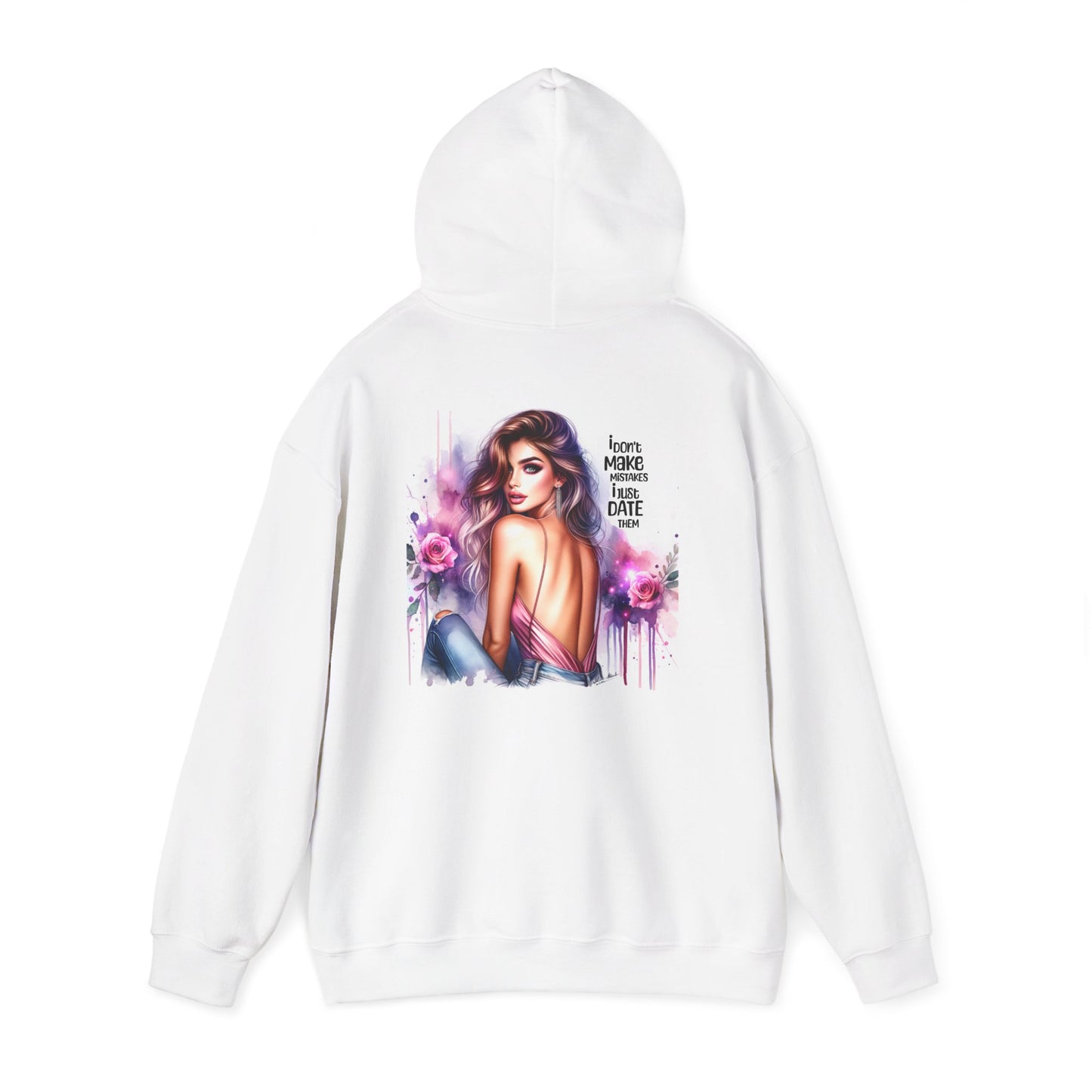 I Don`t Make Mistakes, I Just Date Them Chic Artistry Hooded Sweatshirt, Comfortable Unisex Hoodie, Trendy Graphic Sweatshirt, Perfect Gift for Fashion Lovers, Stylish Casual Wear