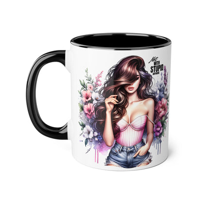 Mug - Not With Stupid Anymore Humoristic 11oz Accent Mug