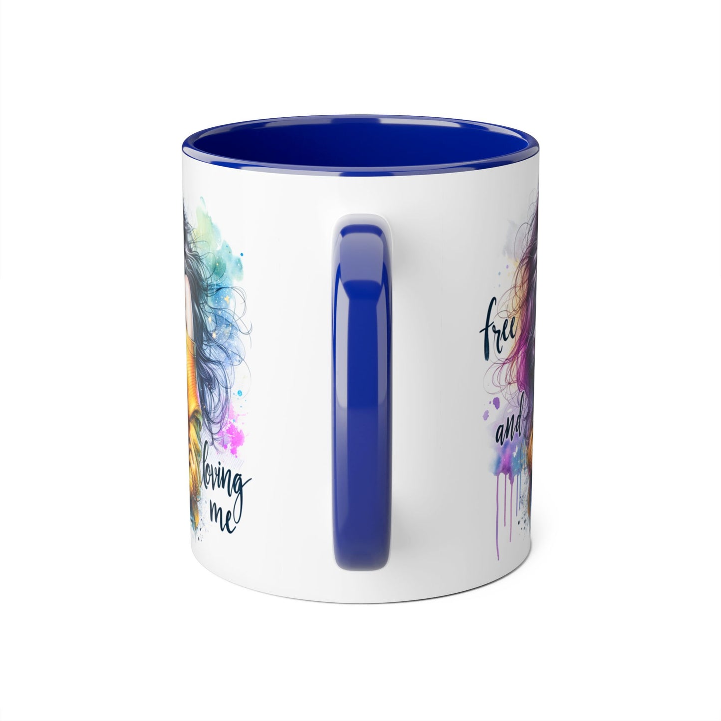 Colorful Inspirational Accent Mug, Free and Loving Me Coffee Cup, Artistic Drinkware Gift for Her, Vibrant Daily Motivation, Birthday [...]