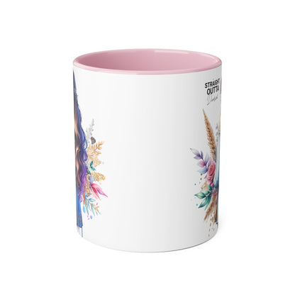 Straight Outta Divorced Humoristic Artistic Accent Mug -  Inspiring Gift for Her, Coffee Tea Cup, Home & Kitchen Decor, Personalized Unique Gift