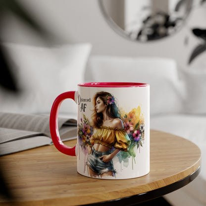 Empowering Divorced AF Accent Mug | Inspirational Coffee Cup for Fostering Positivity, Self-Care, Gifts for Newly Divorced, [...]