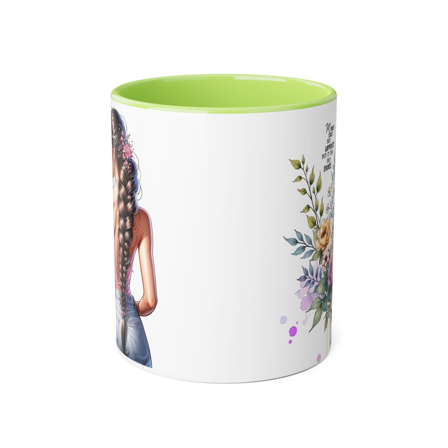 Mug Money Can't Buy Happiness But It Can Buy Divorce Humoristic 11oz Accent Mug