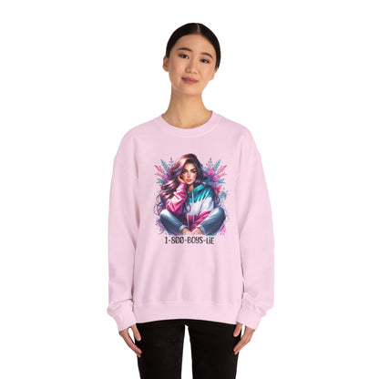 Chic Graphic Crewneck Sweatshirt - 1-800-BOYS-LIE, Cozy Sweatshirt, Fashion Sweatshirt, Casual Wear, Unique Gift, Trendy Outfit
