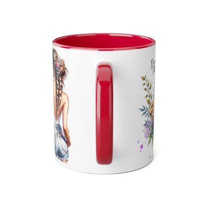 Divorced AF Floral Accent Mug - Perfect Gift for Friends, Coffee Lovers, Humor, Self-Care, Divorce Parties
