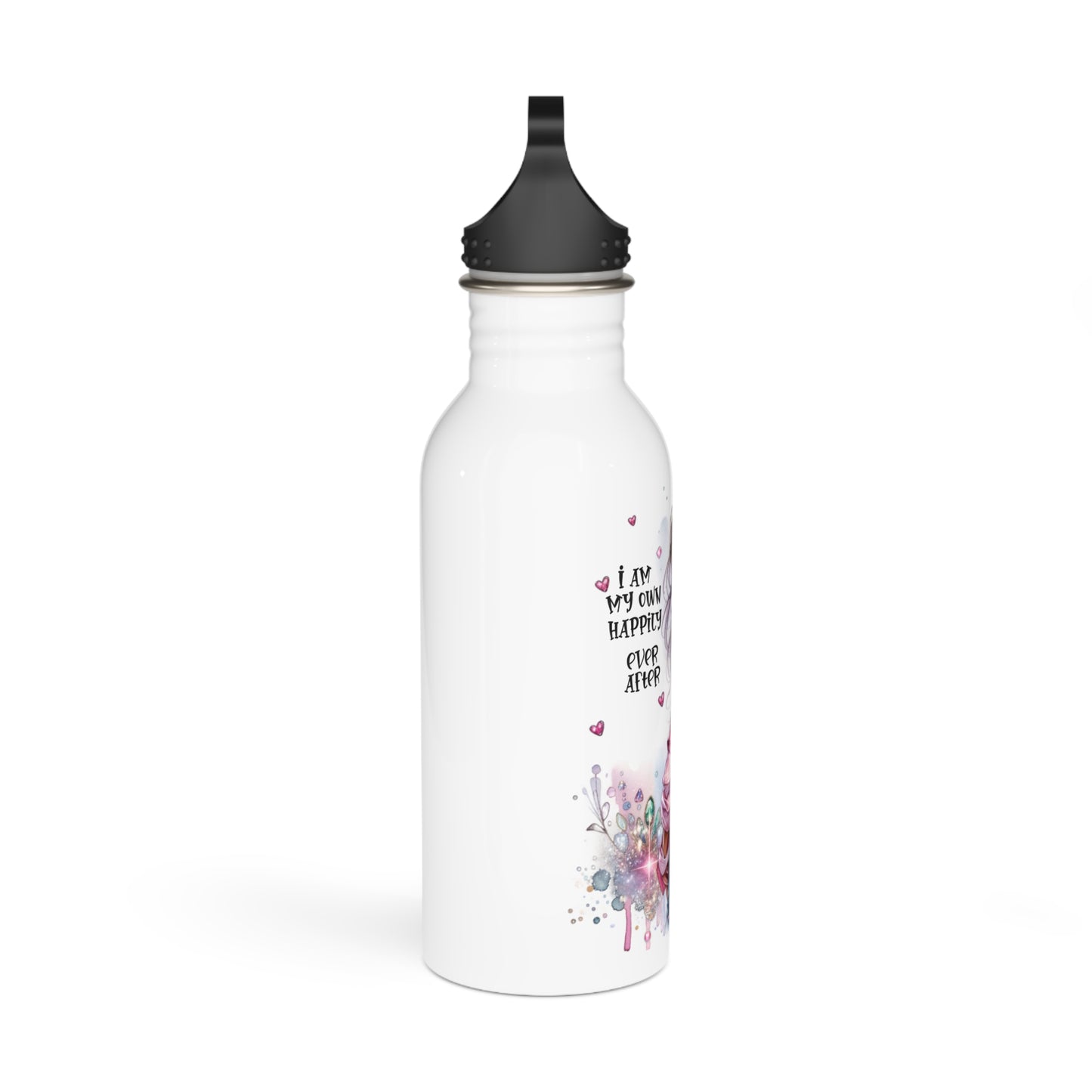 I Am My Own Happily Ever After Empowered Woman Stainless Steel Water Bottle - Motivational Drinkware