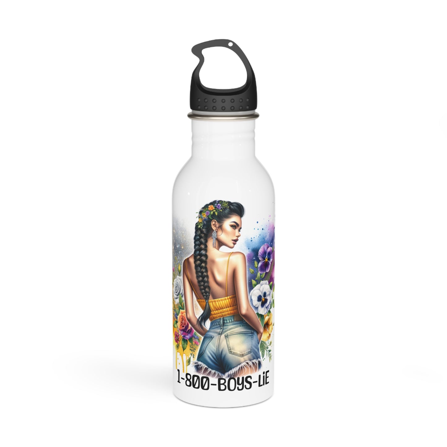 1-800-Boys-Lie Vibrant Floral Stainless Steel Water Bottle, Eco-Friendly Hydration, Gift for Her, Fitness Water Container, Trendy Drinkware, Summer [...]
