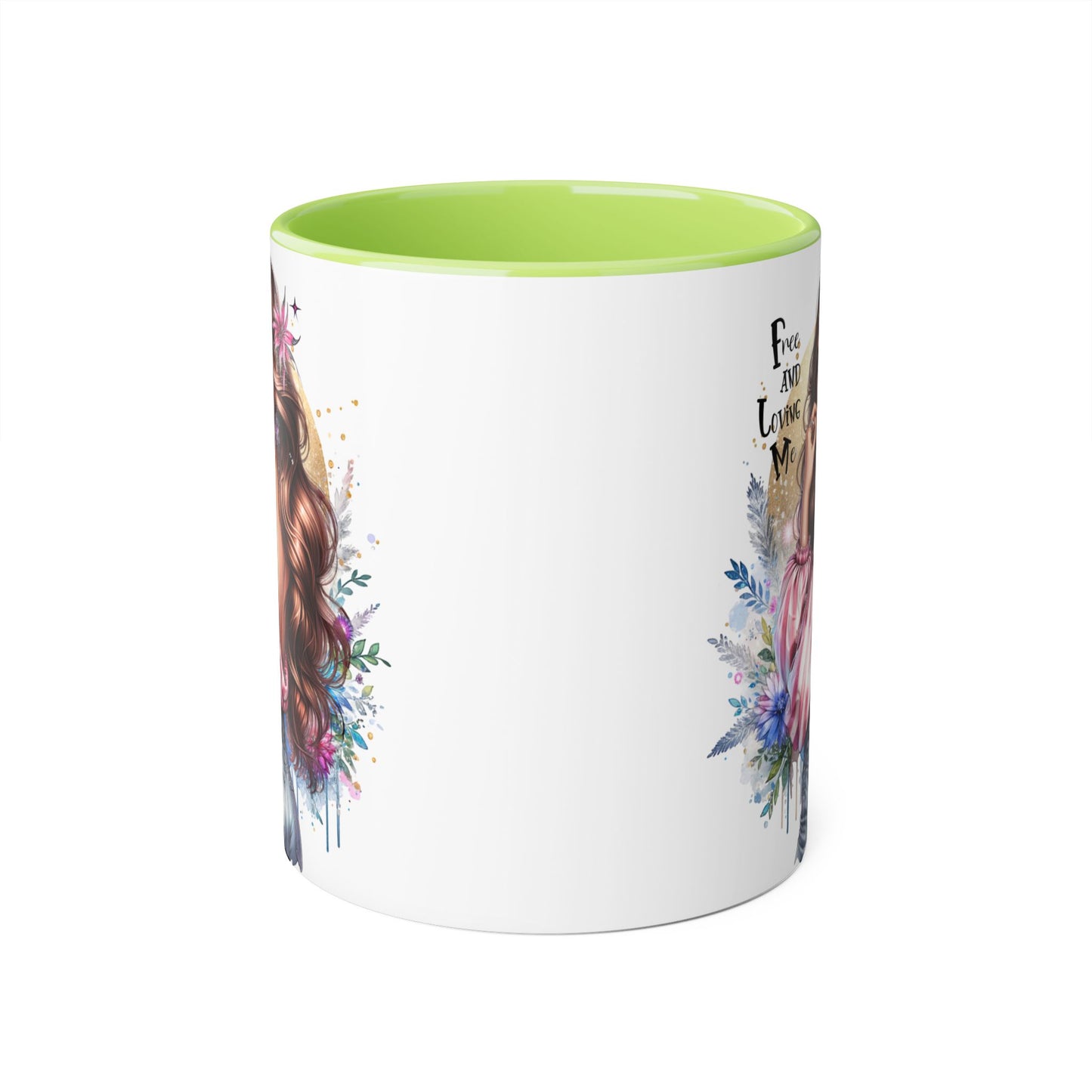 Bohemian Accent Mug, 11oz Coffee Cup for Free-Spirited Souls, Gift for Her, Artful Drinkware, Inspirational Coffee Mug