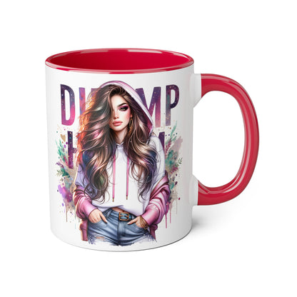Colorful Dump Hair Mug | Trendy Coffee Cup, Unique Gift for Her, Inspirational Art, Fun Drinkware, Coffee Lovers