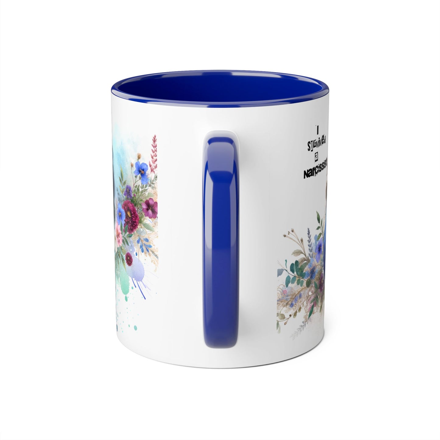 Survivor Accent Mug, Inspirational Gift Mug, Unique Art Coffee Cup, Self-Care Mug for Her, Perfect for Friendship, Recovery Gift