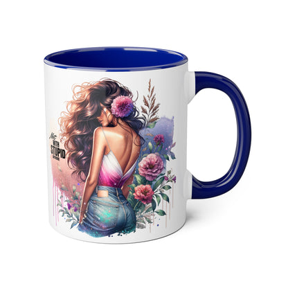 Mug - Not With Stupid Anymore Humoristic 11oz Accent Mug