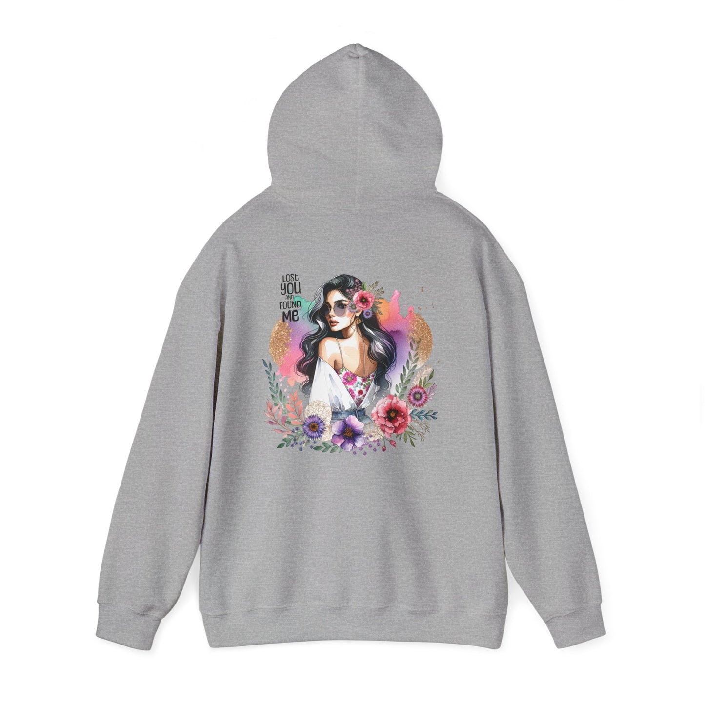 Breakup Hoodie - Unisex Hooded Sweatshirt Lost You and Found Me Design