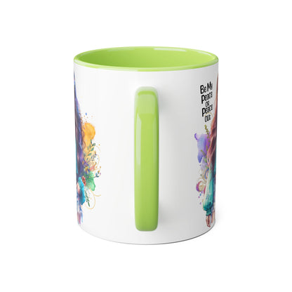 Mug - Be My Peace or Peace Out Accent Mug, 11oz