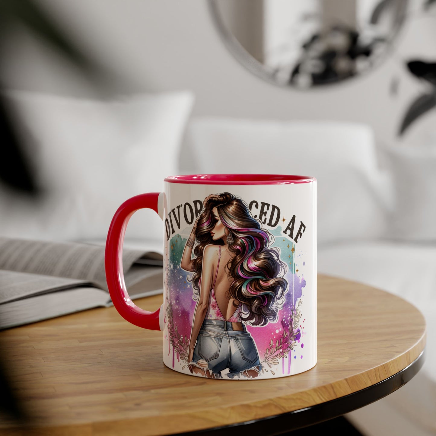 Mug - Divorced AF 11oz Accent Mug