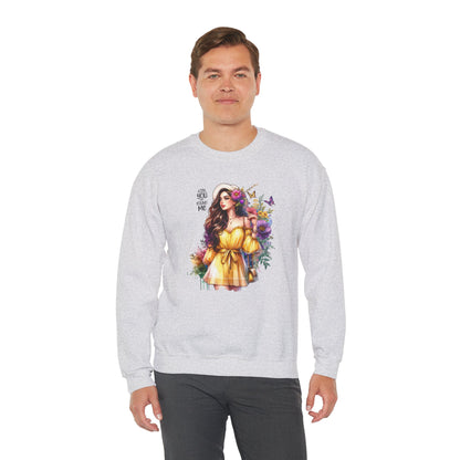 Lost You And Found Me Floral Art Crewneck Sweatshirt, Cozy Unisex Sweater, Gift for Her, Spring Fashion, Inspirational Apparel