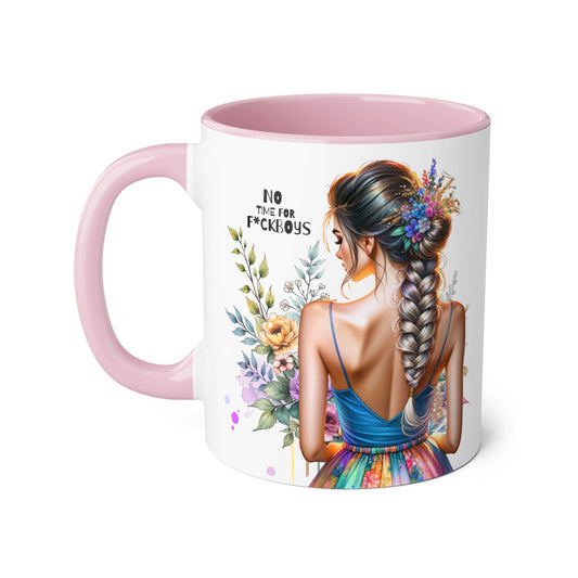 Funny Accent Mug - No Time For F*boys 11oz