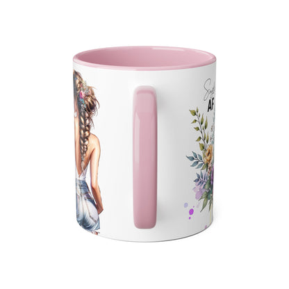 Single AF Chic Floral Accent Mug for Single Ladies | Perfect Gift for Birthdays, Weddings, or Just Because