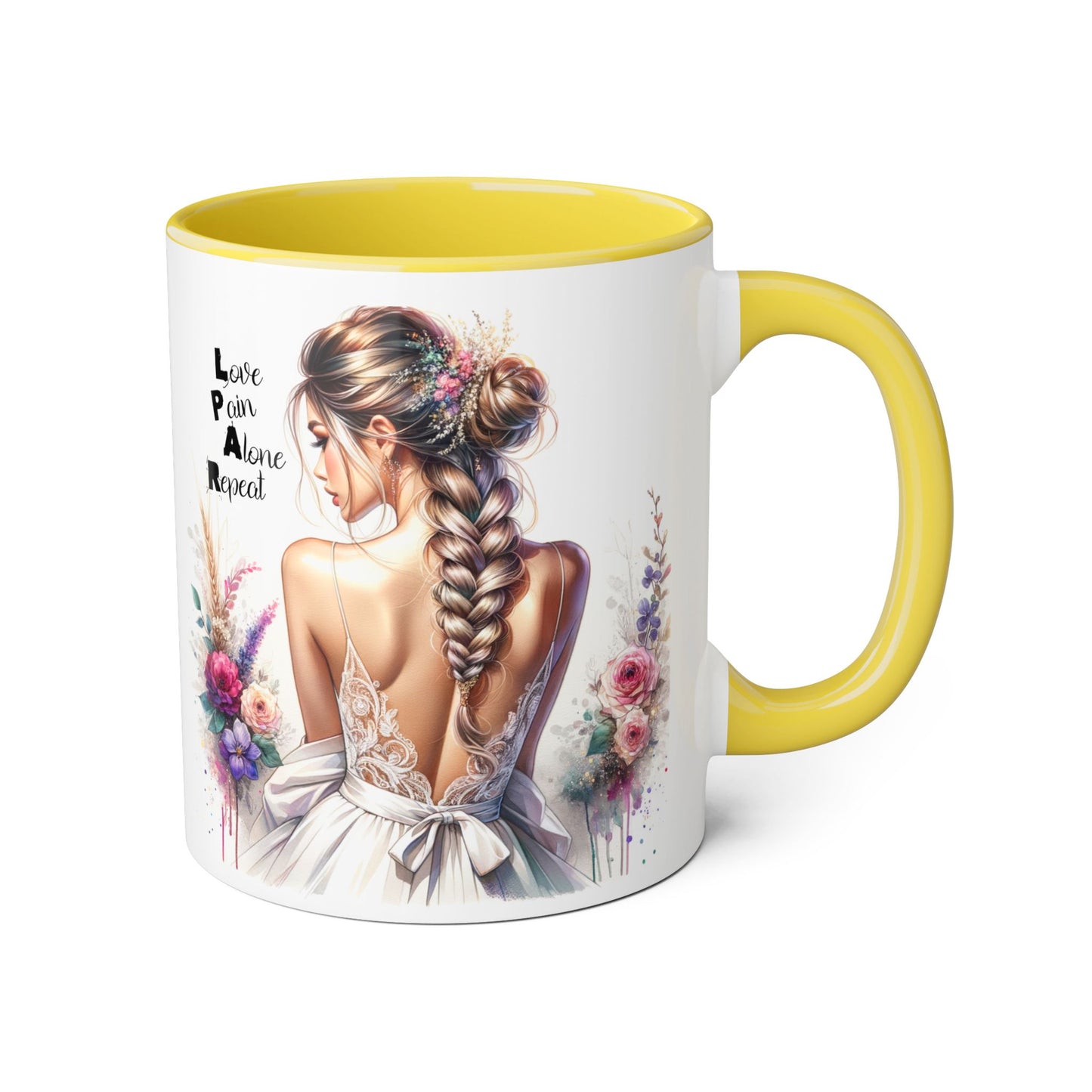 Elegant Artistry Accent Mug - Perfect for Tea Lovers, Gift for Her, Decorative Coffee Cup, Bridal Shower, Motivational Drinkware