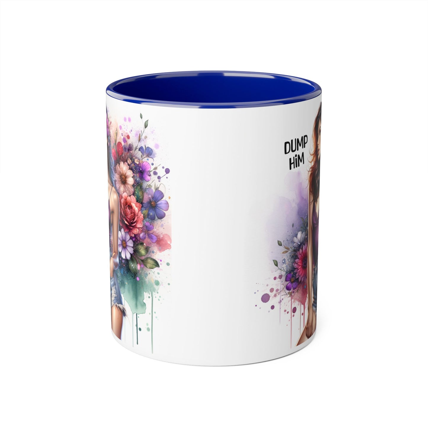 Floral Art Coffee Mug, Empowering Gift for Her, Unique Affirmation Drinkware, Perfect for Birthdays, Self-Care Moments, and Galentine’s Day