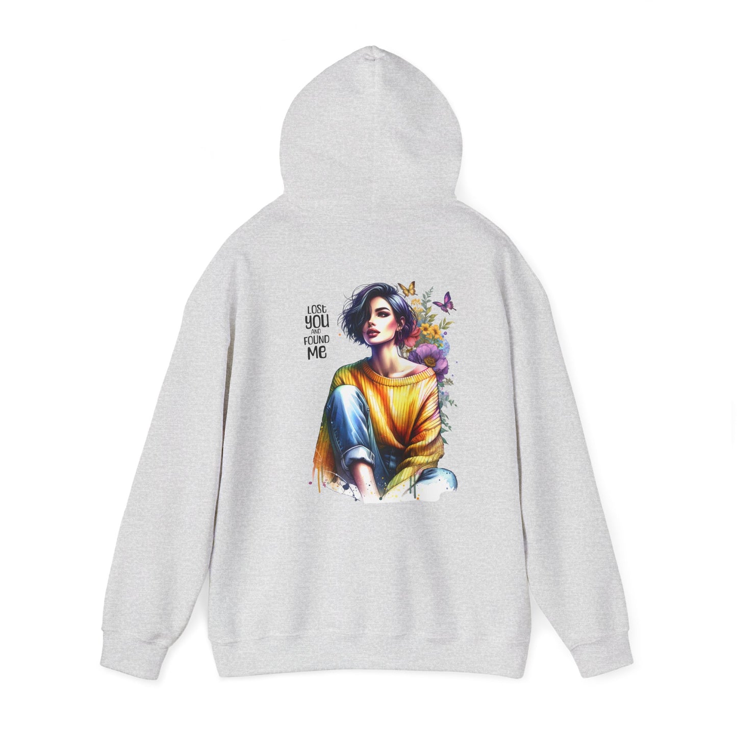 Breakup Hoodie - Unisex Hooded Sweatshirt Lost You and Found Me Design