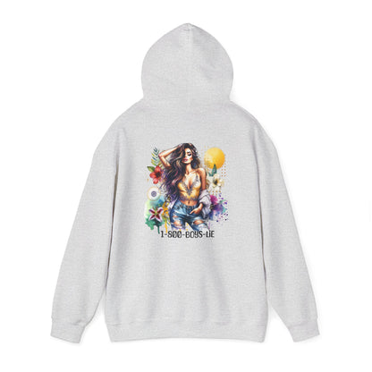 1-800-Boys-Lie Vibrant Floral Sweatshirt for Free Spirits, Comfortable Hoodie, Great for Spring, Casual Wear, Gift for Friends
