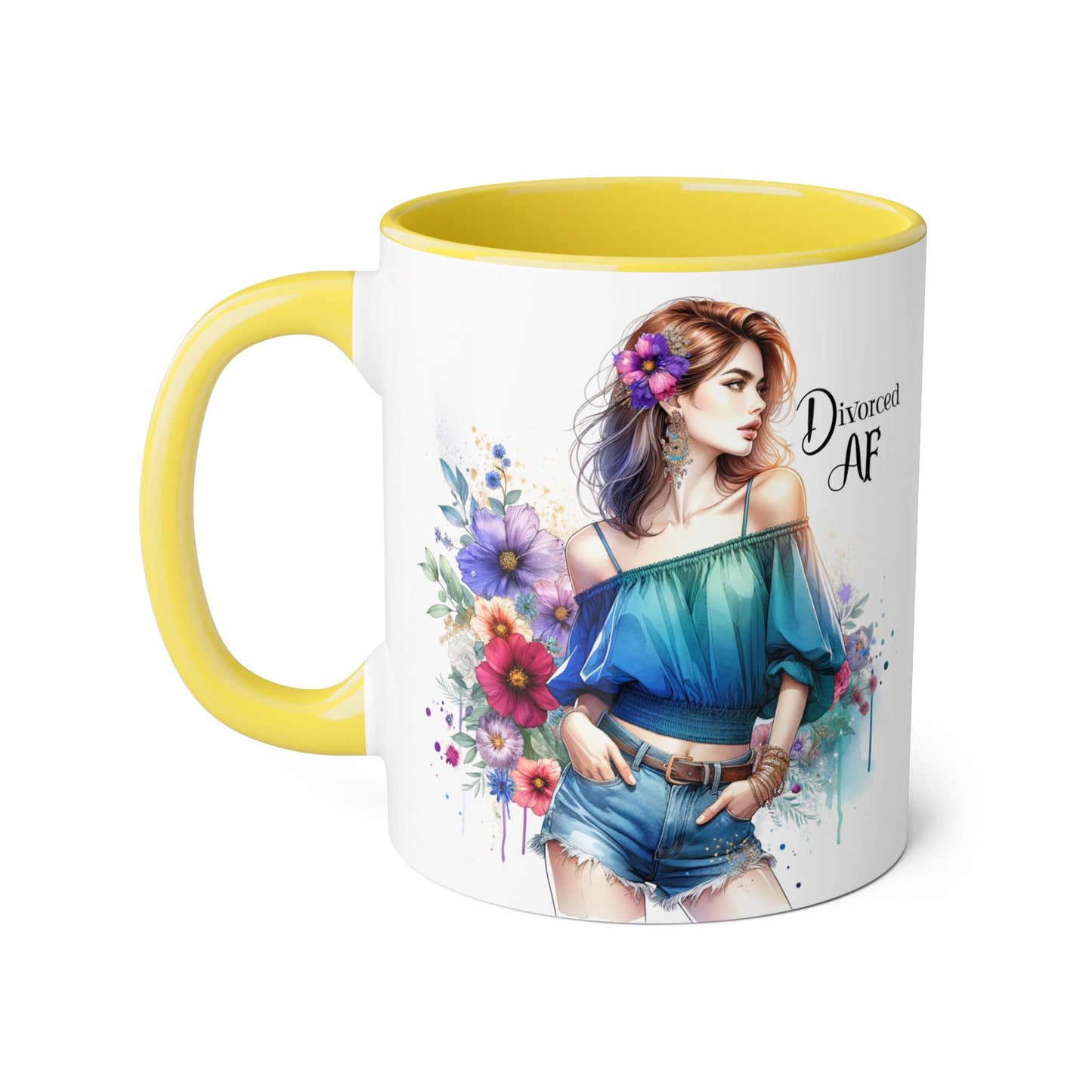 Divorced AF Accent Mug