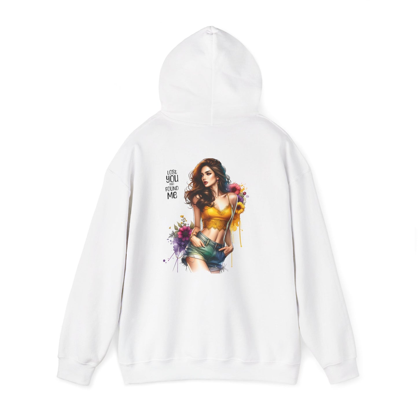 Breakup Hoodie - Unisex Hooded Sweatshirt Lost You and Found Me Design