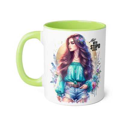 Mug - Not With Stupid Anymore Humoristic 11oz Accent Mug
