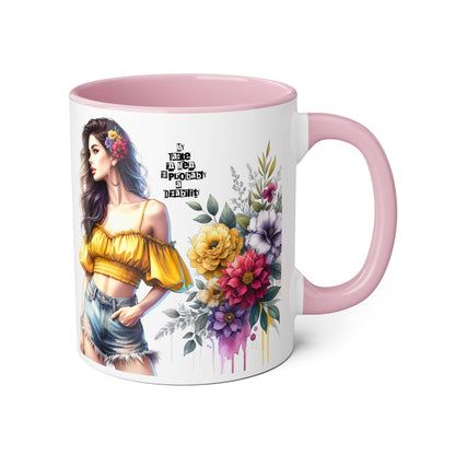 Funny Accent Mug - My Taste in Men is Probably a Disability Humor 11oz Cup