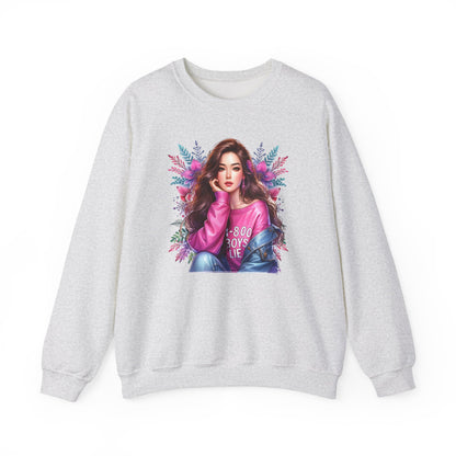 1-800-Boys-Lie Trendy Crewneck Sweatshirt - Cozy Unisex Pullover, Perfect for Casual Days, Gifts for Her, Cute Fashion Layering, Everyday Style