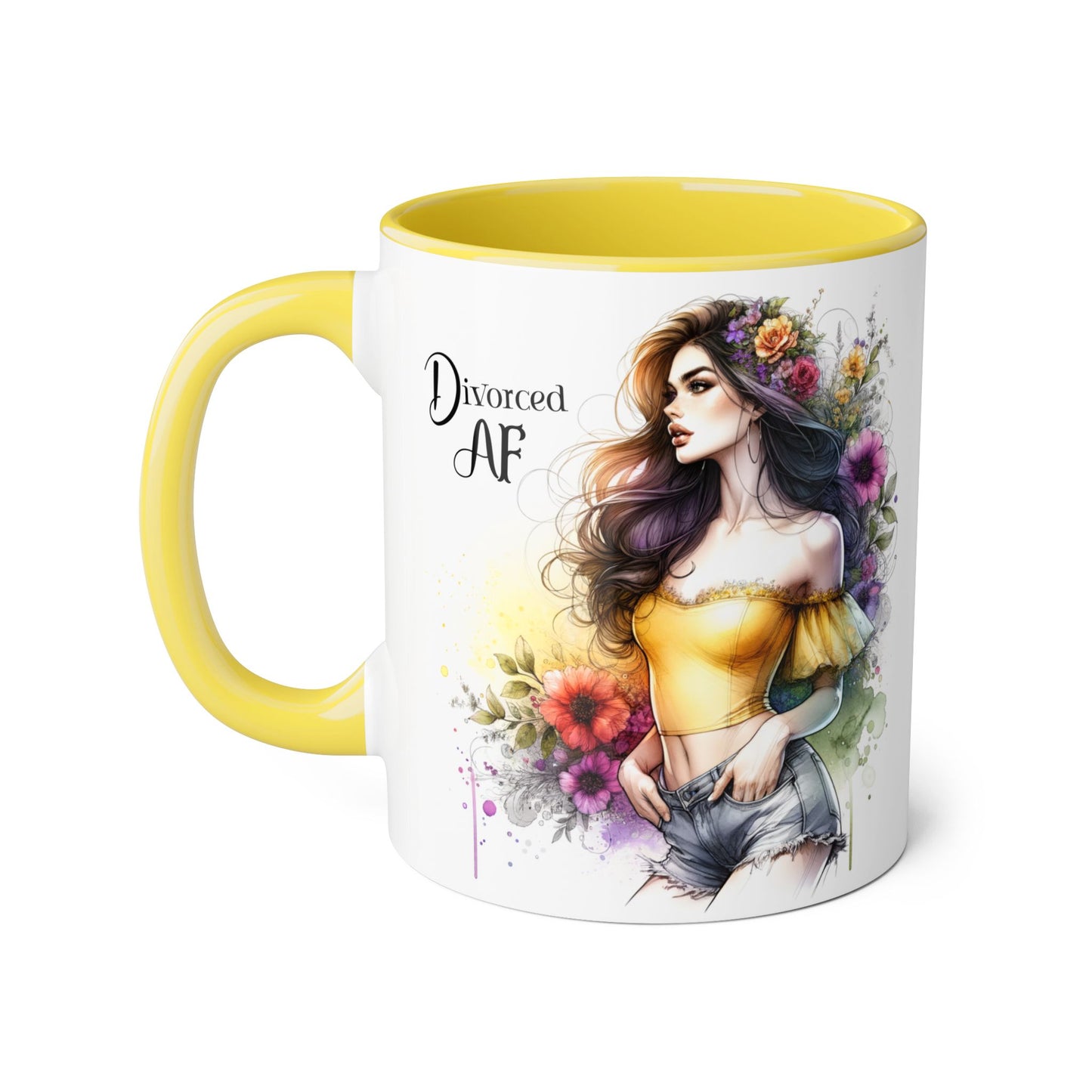Mug - Divorced AF 11oz Accent Mug
