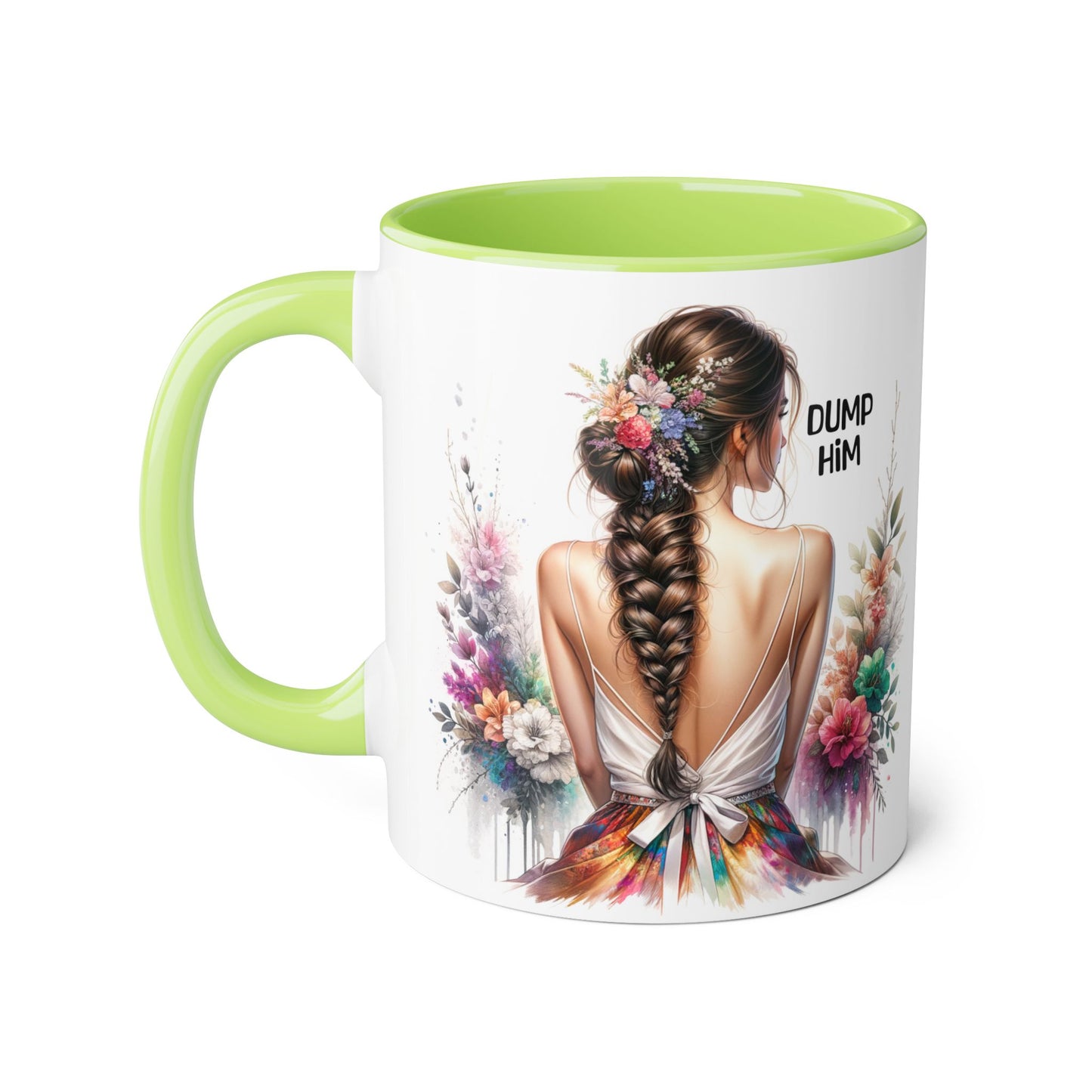 Dump Him Accent Mug