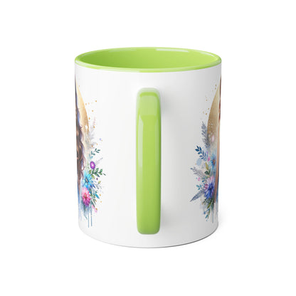 Divorced AF Accent Mug, Floral Coffee Cup, Inspirational Gift for Her, Breakup Recovery, Self-Love Celebrations, Unique Birthday Present
