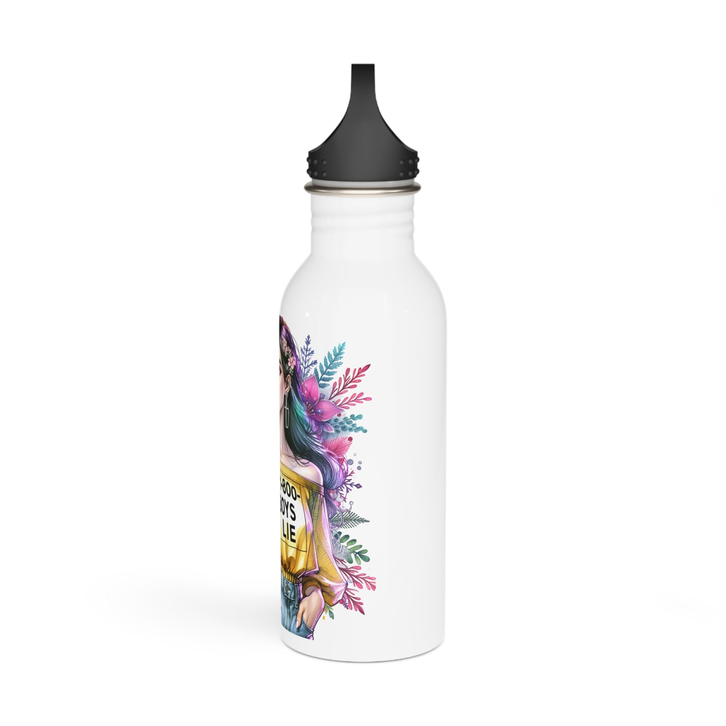 Stylish Stainless Steel Water Bottle with 1-800 Boys Lie Design, Trendy Drinkware for Teens, Birthday Gift, Eco-Friendly Bottles, [...]