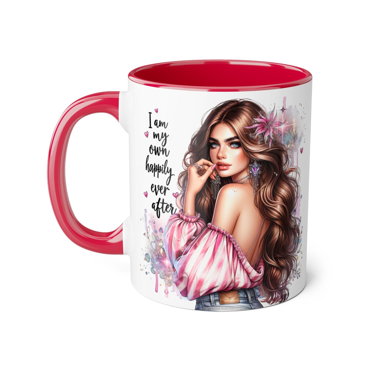 Inspirational Accent Mug - "I Am My Own Happily Ever After" 11oz