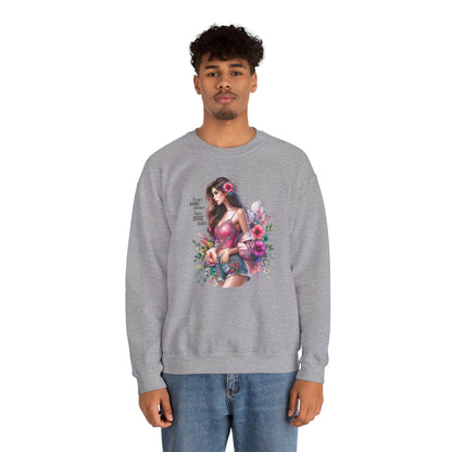 I Don`t  Make Mistakes, I Just Date Them Floral Fantasy Crewneck Sweatshirt, Boho Sweatshirt, Spring Fashion, Gift for Her, Cute Sweatshirt, Cozy Wear