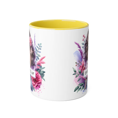 Mug - Divorced AF 11oz Accent Mug