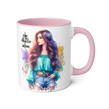 Funny Accent Mug - My Taste in Men is Probably a Disability Humor 11oz Cup