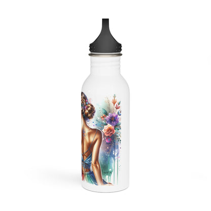 I Am My Own Happily Ever After Floral Inspirational Stainless Steel Water Bottle - Eco-Friendly Outdoor Drinkware