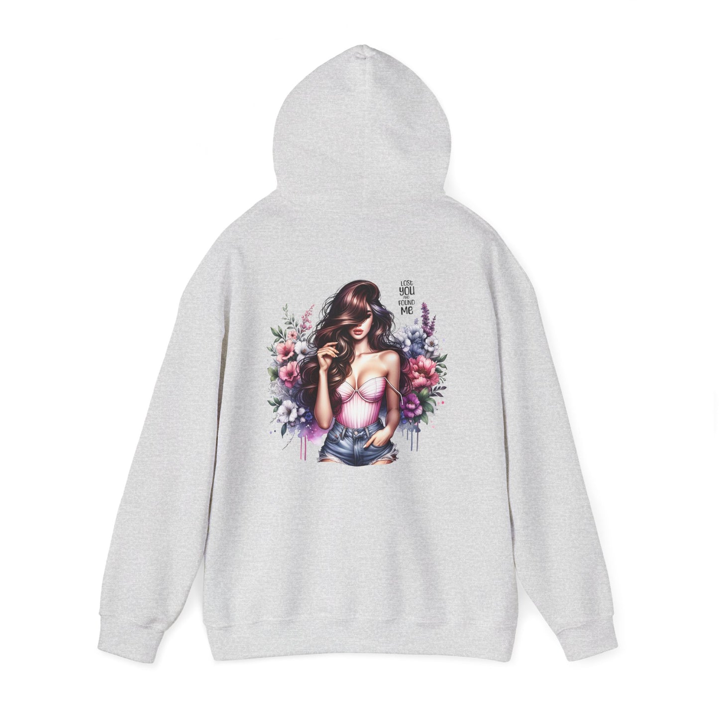 Breakup Hoodie - Unisex Hooded Sweatshirt Lost You and Found Me Design