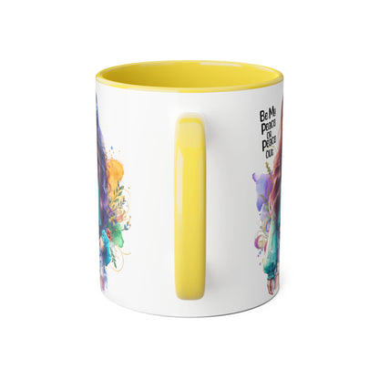 Mug - Be My Peace or Peace Out Accent Mug, 11oz