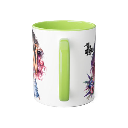 Mug - Not With Stupid Anymore Humoristic 11oz Accent Mug