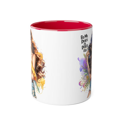 Mug - Be My Peace or Peace Out Accent 11oz