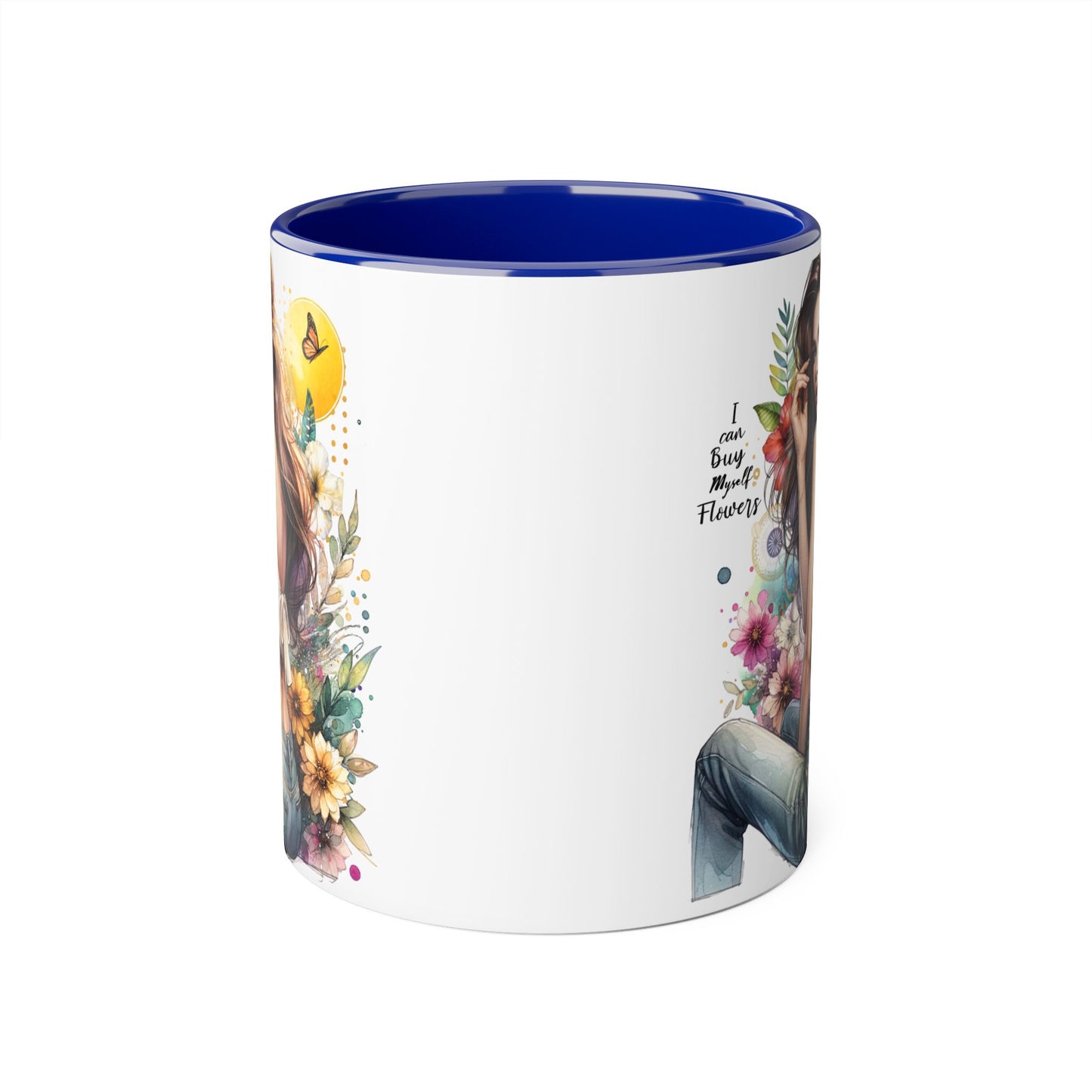 I Can Buy Myself Flowers Floral Beauty Accent Mug - Perfect Gift for Coffee Lovers, Tea Enthusiasts, Floral Decor, Mother's Day, Birthday Present