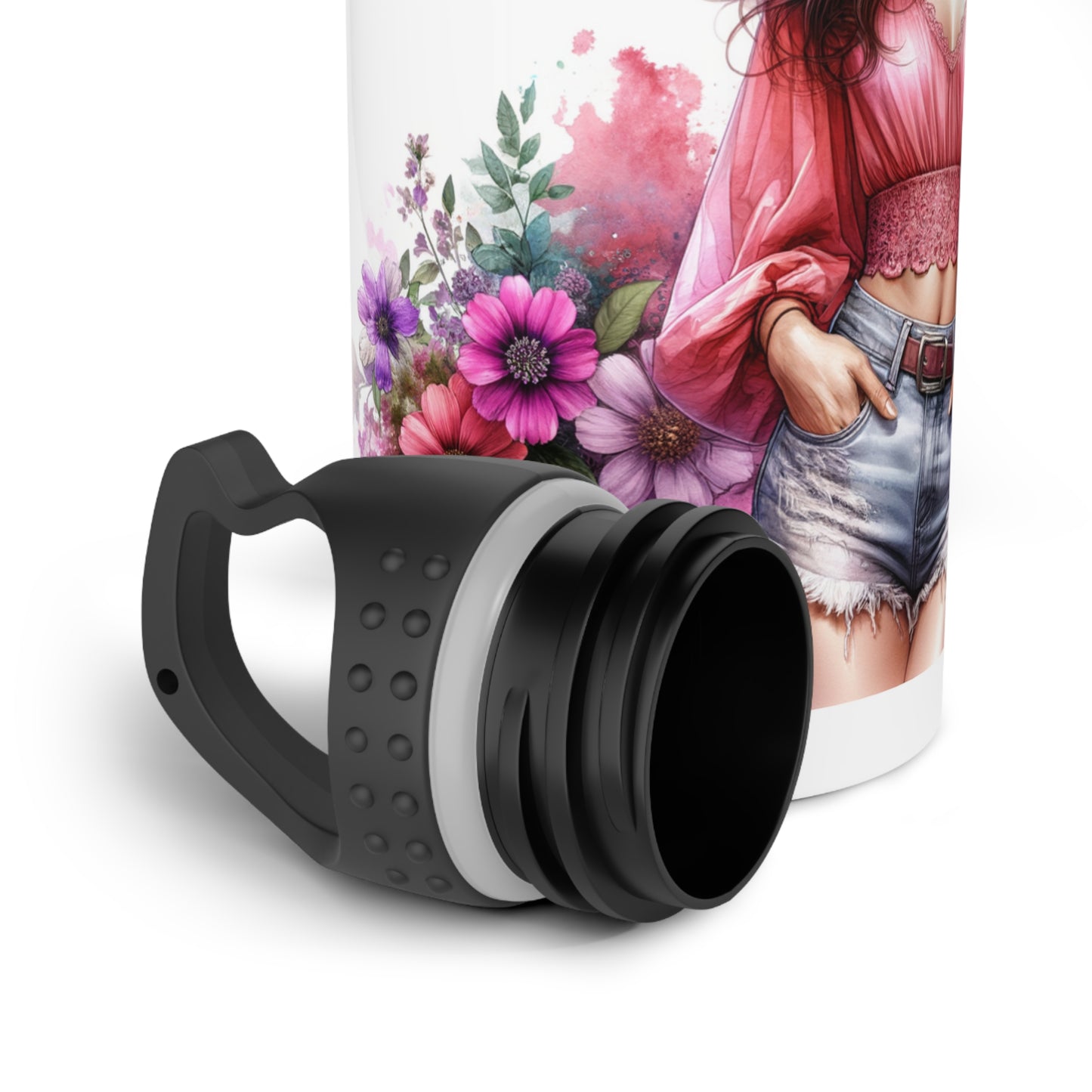 I'm Too Cute For My Ex Stylish Stainless Steel Water Bottle, Cute Ex Gift, Floral Water Bottle, Trendy Hydration, Fitness Accessory, Unique Gift Idea