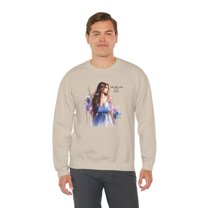 I'm Too Cute For My Ex Artistic Crewneck Sweatshirt - Feminine Fashion, Casual Wear, Cozy Gift, Unique Artwork, Everyday Comfort