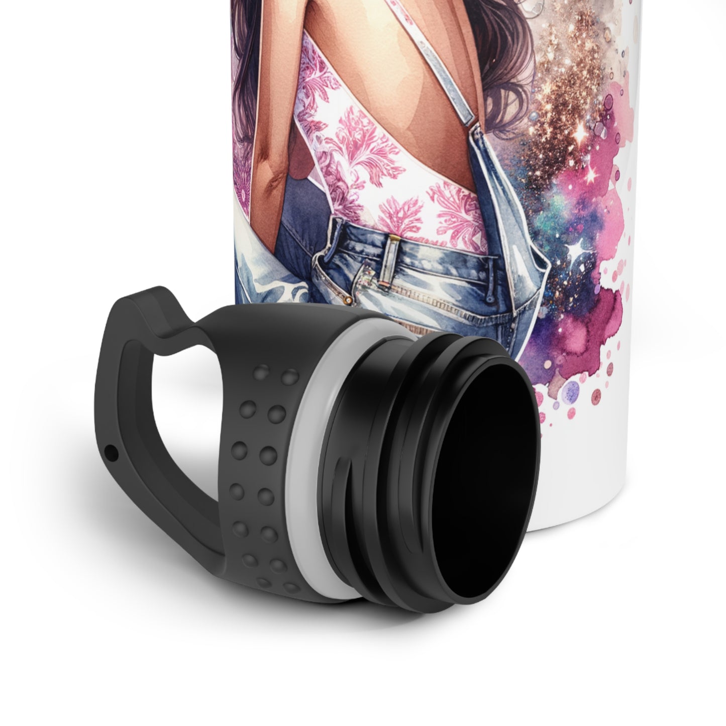Thank U, Next Glamorous Water Bottle, Stylish Drinkware for Her, Trendy Gift, Eco-Friendly Travel Accessories, Personalized Hydration
